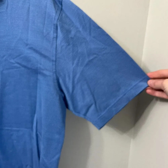 Peter Millar Mens Blue Mini Stripe Summer Comfort Polo Shirt XL Embroidered Logo - Picture 6 of 9